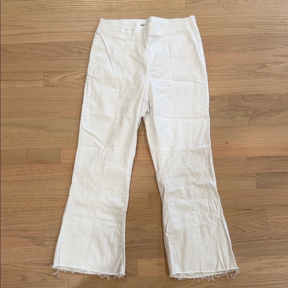 INC International Concepts Pants - Brand new INC International Concepts White Pull-On Flare Pants
